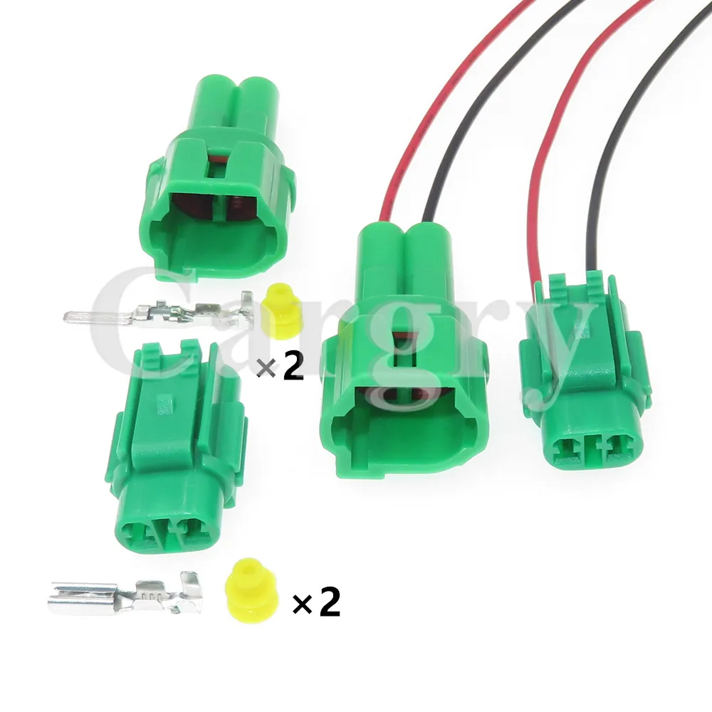 1 Set 2P 6180-2591 AC Assembly Auto Taillight Electric Wire Waterproof Socket for Toyota Car Plastic Housing Sealed Connector
