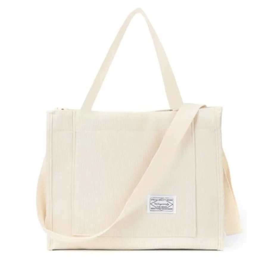 

Corduroy Tote Bag for Women Travel Crossbody Bag Purse Women Shoulder Bags Work Handbags Everyday Hobo Bag
