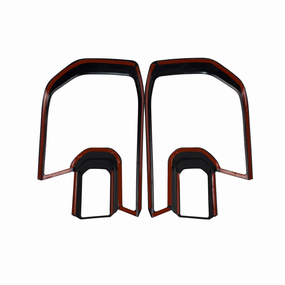 Car Head Lamp Light Cover Fit For Ford Ranger XL XL+ XLS 2022 2023 T9 ABS Matte Black Headlamp Decorative Frame
