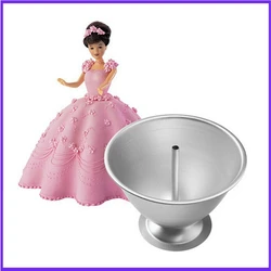 Princess baking pan Cake Pan Aluminium Forma De Bolo W/ Doll Princess Girls Skirt  Fondant Cake Decorating Tool For Cozinha