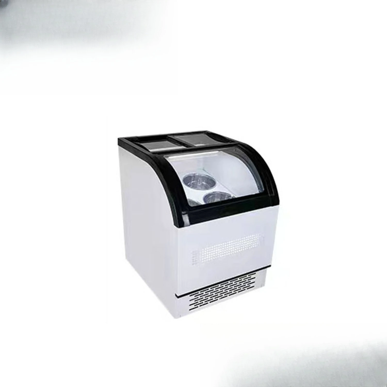 

Hot pot restaurant self-service ice cream freezer, refrigerated frozen ice cream display cabinet, cabinet,