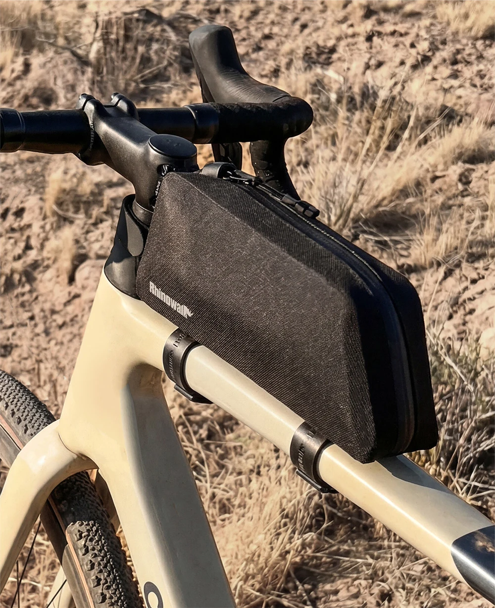 Rhinowalk Fahrradrahmentasche Wasserdicht 1L Oberrohr-Packtasche Satteltasche Schraub- oder Gurthalterung Passend für MTB Rennrad Bikepacking – Detail 14