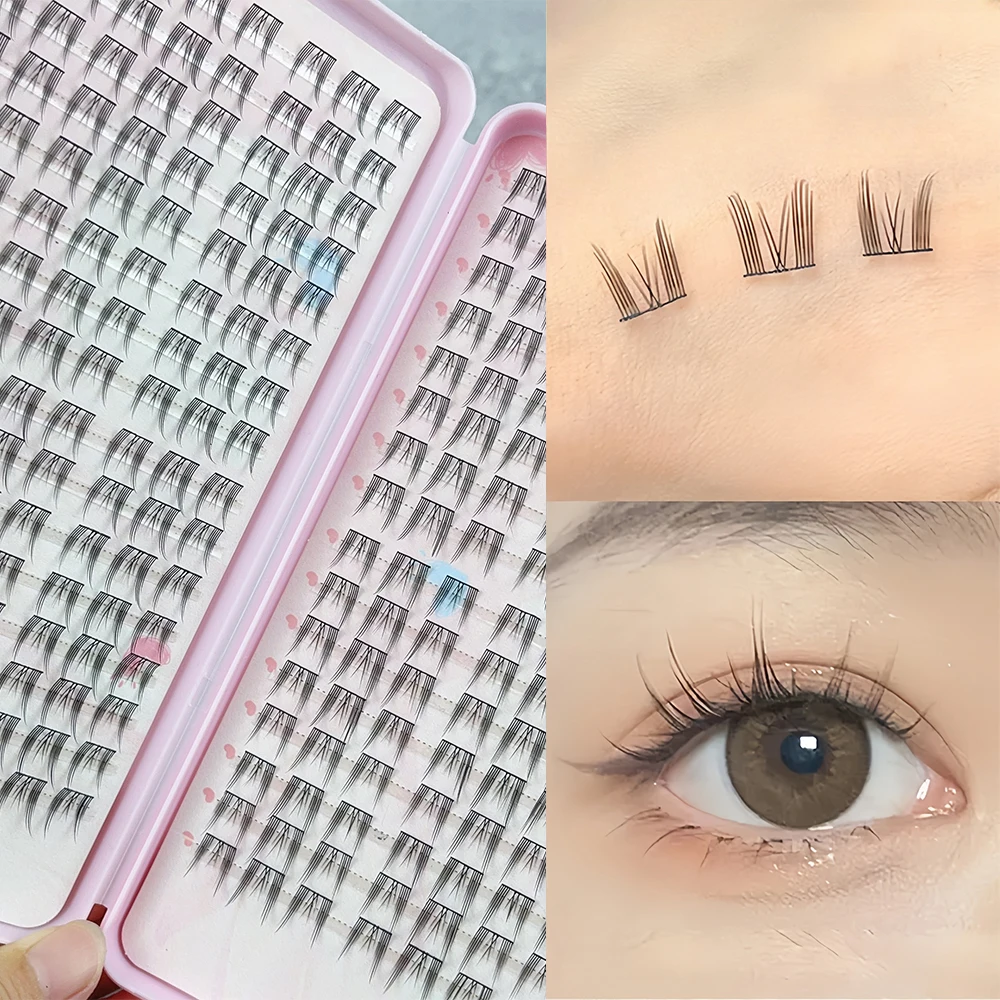 288 große Wimpern mit spitzem Cat-Eye-Curl, 10–14 mm große Wimpern, die natürlich und leicht sind, ohne zu vergrößern – Detail 1