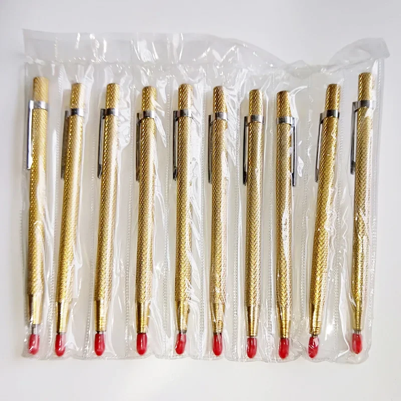 1PC Metal Plate Glass Mark Lettering Pen ,Ceramic Tile Glass Cutting Gold Carbide Marking Pen,Ceramic Tile Marking Needle Knife