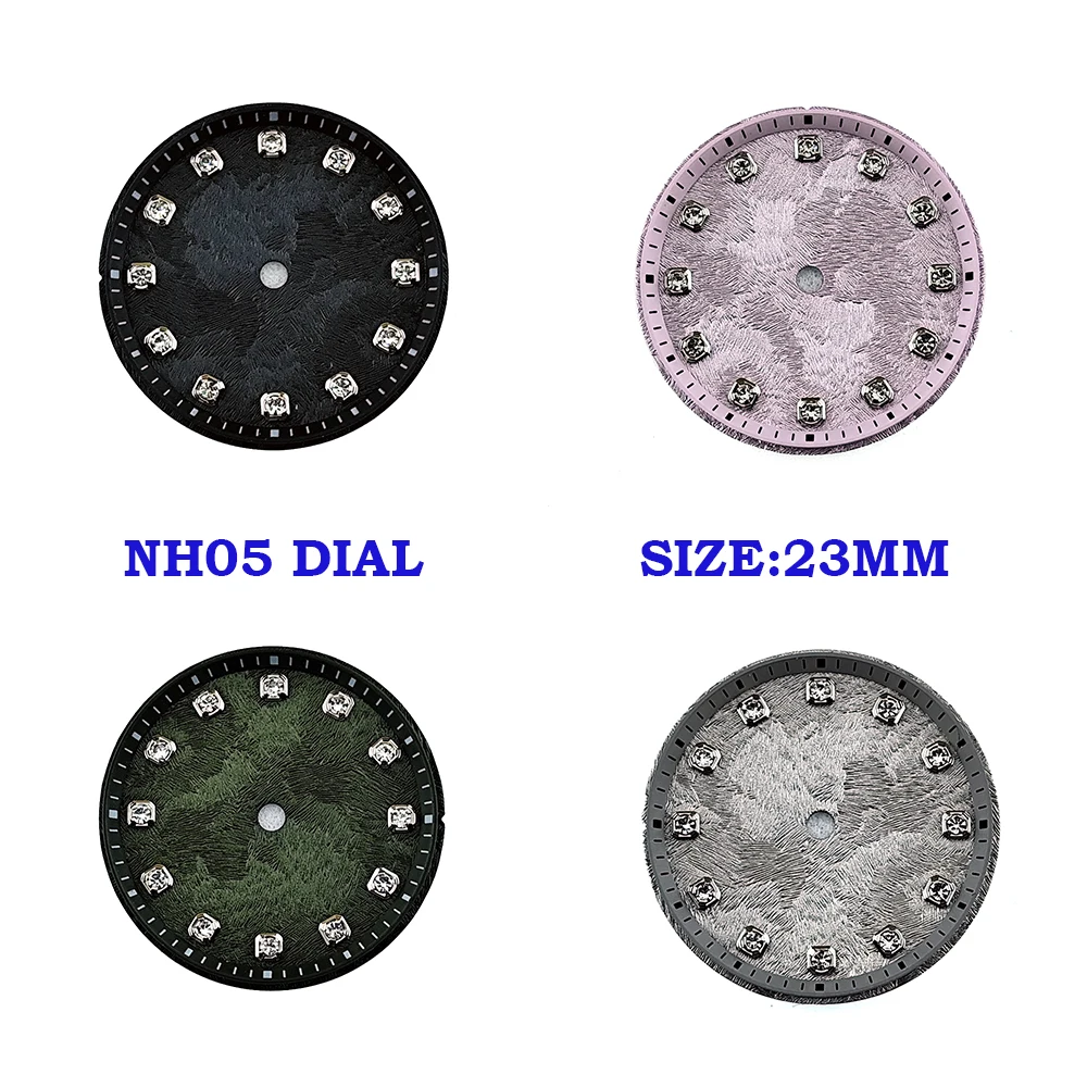 22.8mm NH05 cherry blossom dial personalized customization watch dial diamond dial suitable for NH05 movement watch accessories