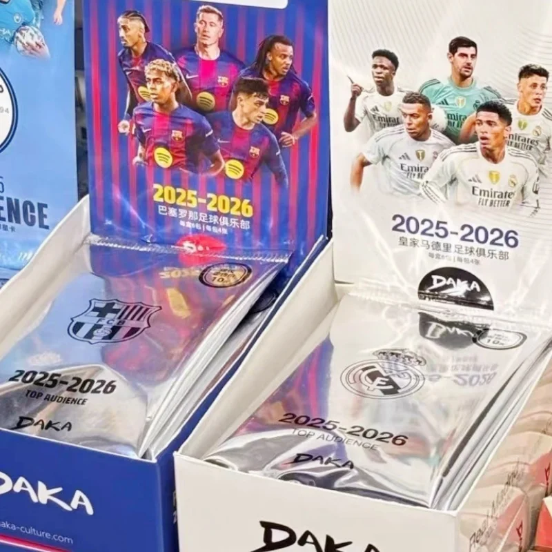 Colección de Tarjetas de Fútbol 2025-2026: Daka, Ronaldo, Messi, Yamal, Mbappé, Roberto, Baggio, Real Madrid, Barcelona, Manchester