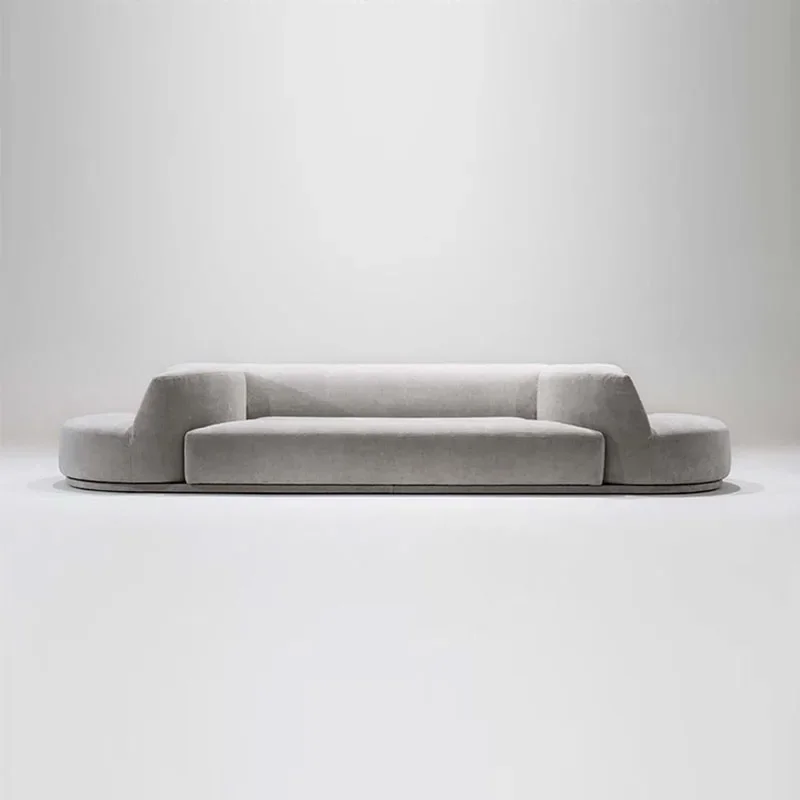 

z Modern Simple Rotatable Special-shaped Fabric Sofa Living Room Leisure