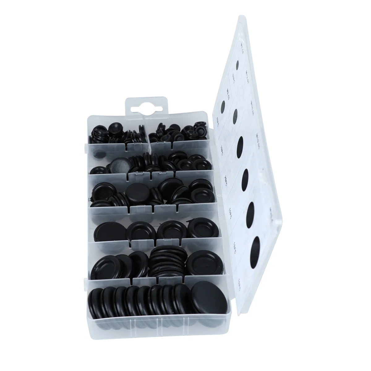 

170Pcs Screw Cap Plastic Cover Furniture Decorative Cabinet Accessories Plastic Plug Buttons Black Durable for Home Auto