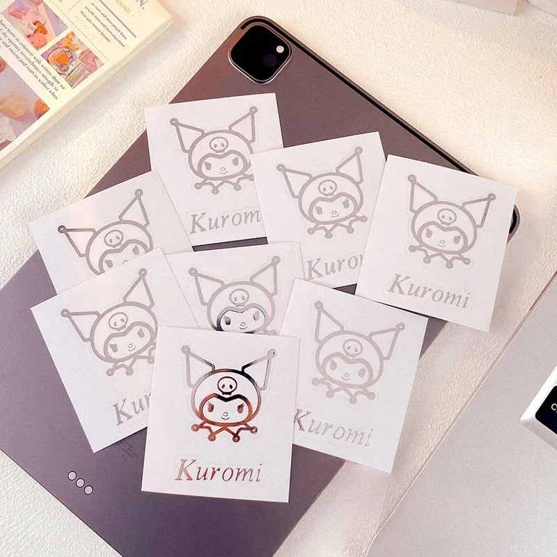 10pcs/set Kawaii Metal Sticker Waterproof Cartoon Hellokitty Kuromi Pochacco for Car Motorcycle Laptop Luggage Decoration Decals