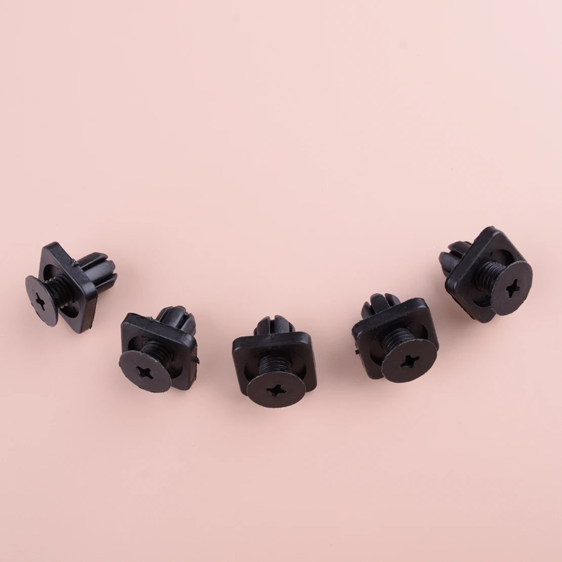 10pcs Car Engine Splash Shield Mud Guard Skid Plate Retainer Clip Fit for Honda Black Plastic