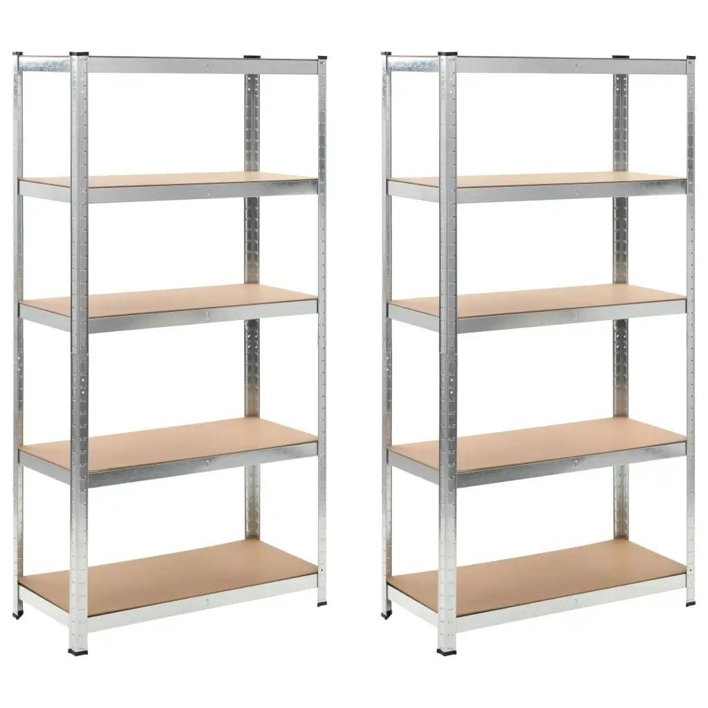 Sturdy 2-Piece Heavy-Duty Storage Rack - Ideal for Organizing Home & Garage