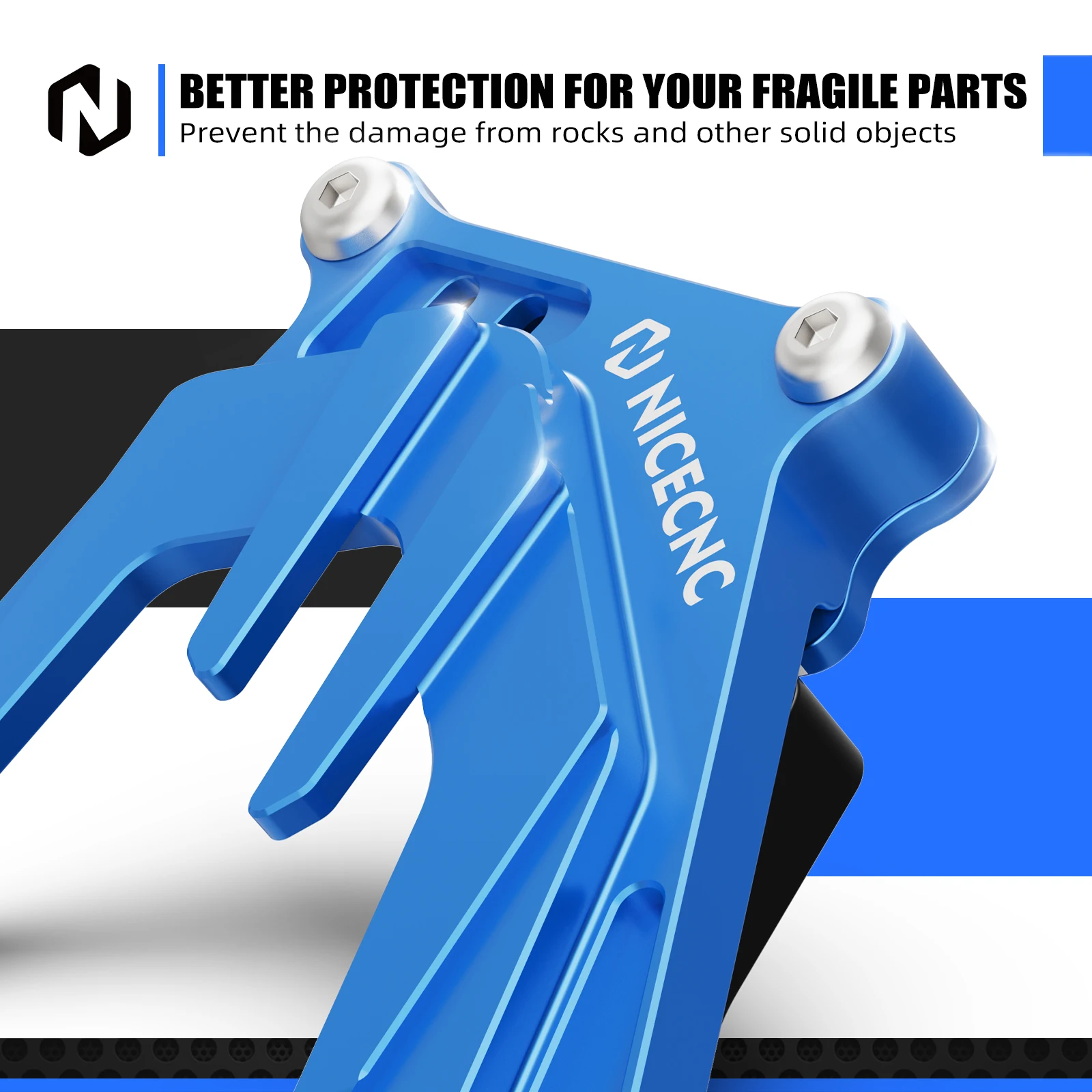 NICECNC الألومنيوم الجبهة غطاء ضرس الحرس حامي حالة التوقف لياماها YZ250 YZ 250 2000-2024 YZ250X YZ 250X 2016-2023 2022 #4