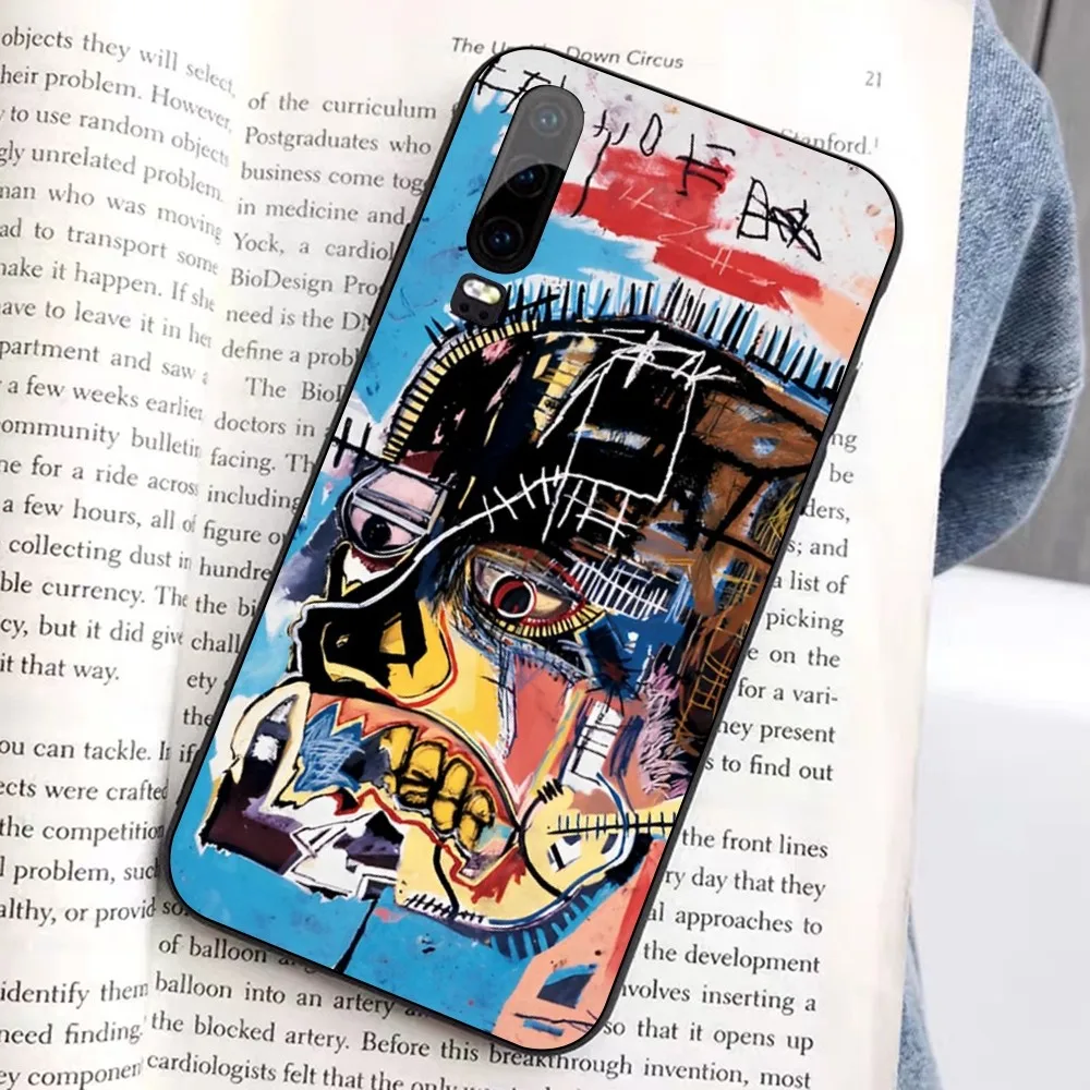 J-Jean-M-Michel B-BasquiatS Art  Phone Case For Huawei Honor 10 lite 9 20 7A pro 9X pro 30 pro 50 pro 60 pro 70 pro plus