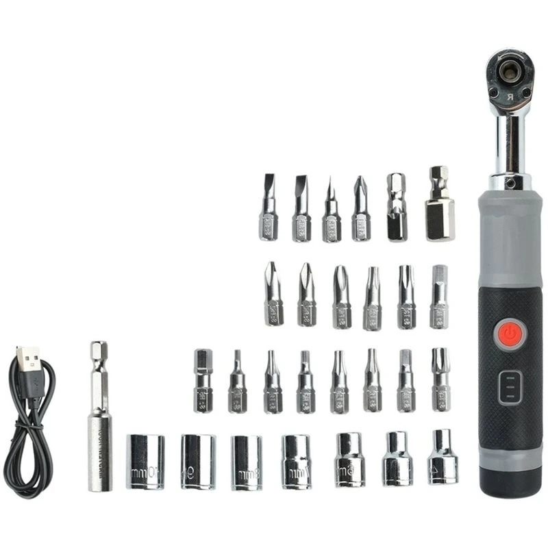 AC62-Rechargeable Power Wrench 4V Cordless Electric Ratchet Wrench 1/4