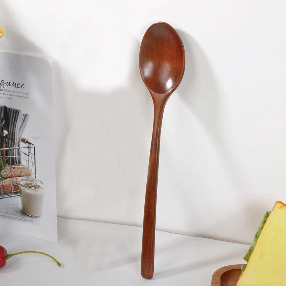 Wooden Spoon Tableware Kitchen Cooking Utensil Tools Soup Teaspoon Catering Cooking Utensil Tool Coffee Soup Teaspoon 국자