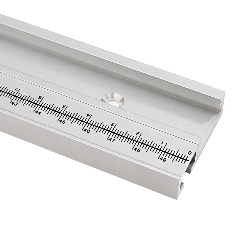 hit product45 Chute T Track with Scale Alloy T-tracks Slot Miter Track 300-1220mm Woodworking Saw Table Workbench DIY Tools