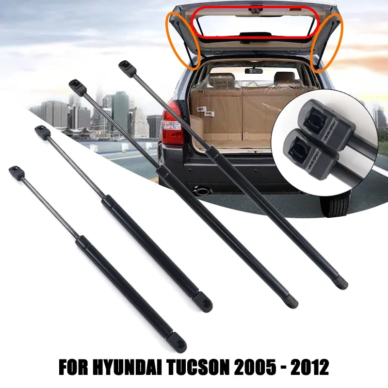 2/4 Stück Auto Heckscheibe Glas Gasfeder Stoßdämpfer Lift Strut Streben Stützstange für Hyundai Tucson 2005 2006 2007 2008 2009-2012