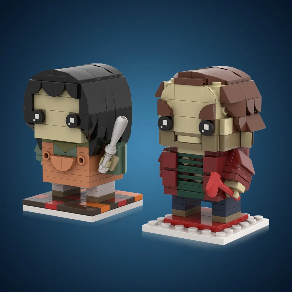 

2 in 1 MOC CLassic Horror Movie The Shining BrickheadZ Building Blocks The Shining Brickheadz Bricks Model DIY Toys Gift