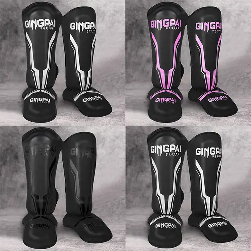 Imagen 2 del producto Protector de pierna profesional para Kickboxing, Protector de tobillo Muay Sparring MMA Shin Boxeo, equipo de lucha grueso, Protector de tobillo
