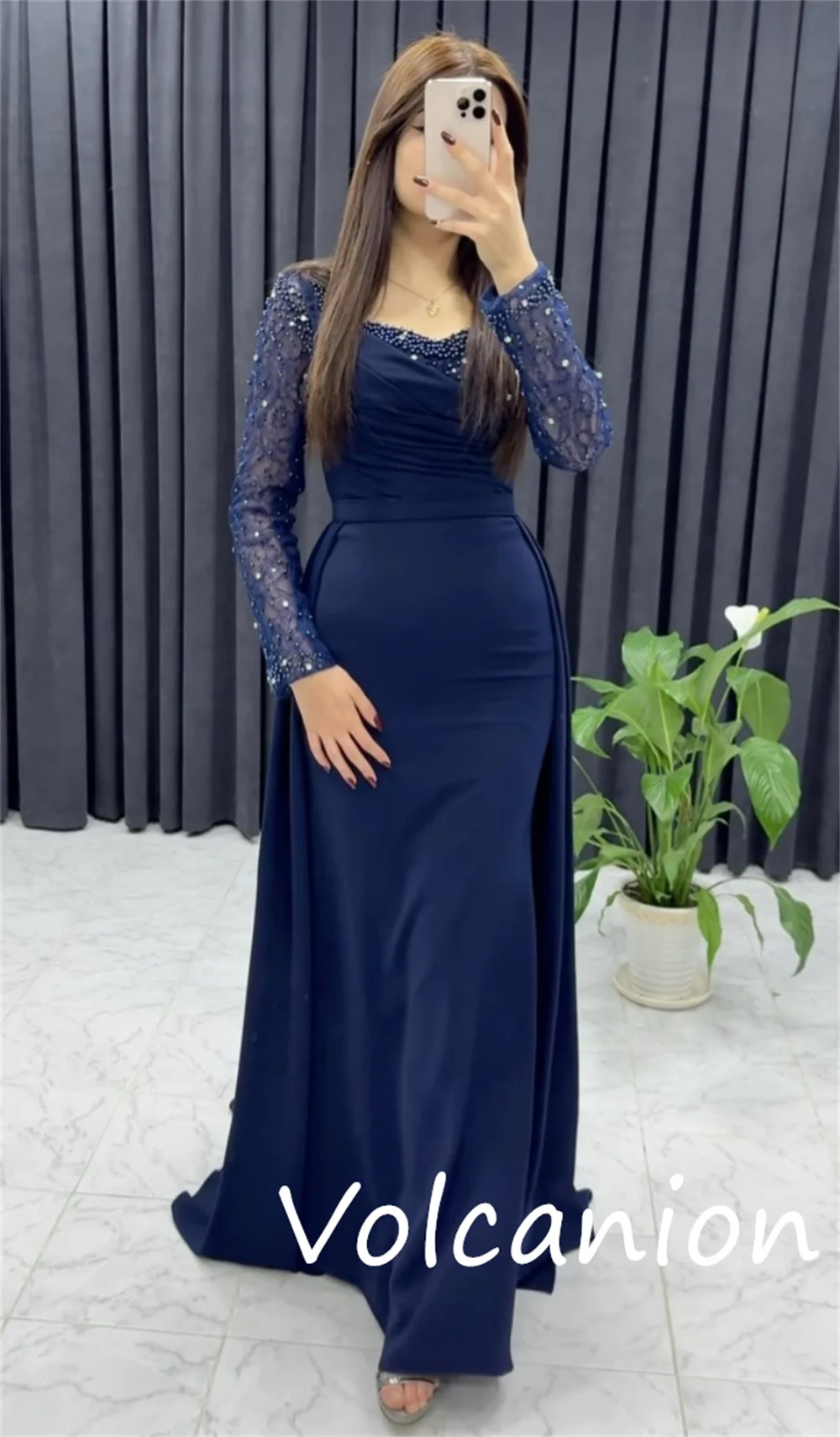Abiti lunghi con scollo a cuore a trapezio con pieghe in jersey di moda personalizzati Occasioni su misura Sparkle Pastrol