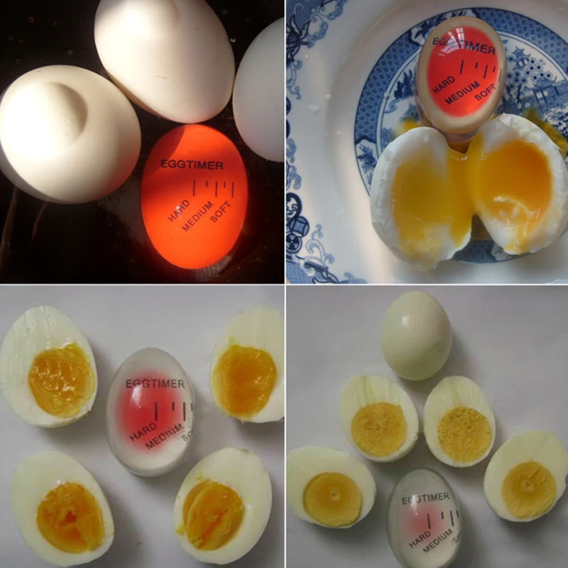 Egg-shape Cooking Alarm Egg Tool Egg Cook Controler Food-grade Resin for Home Kitchen Use