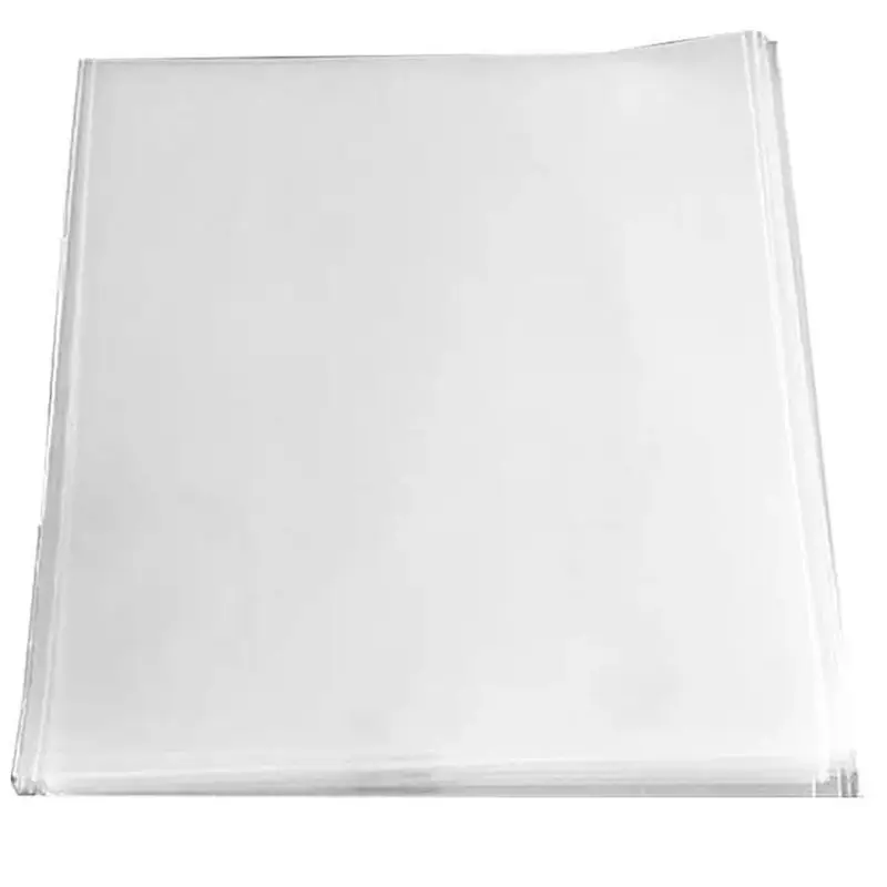 A36T-Transparent Vinyl Record Outer Bag CD Protection Bag Square Bag Record Sleeve Flat Mouth Outer Bag Easy To Use