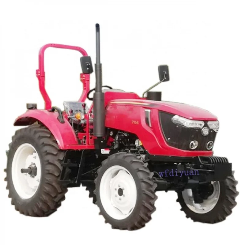 Cheap：DIYUAN High Performance Price 70HP 4WD Four Farm Wheeled Tractor Engineering Construction Machinery with Low Price