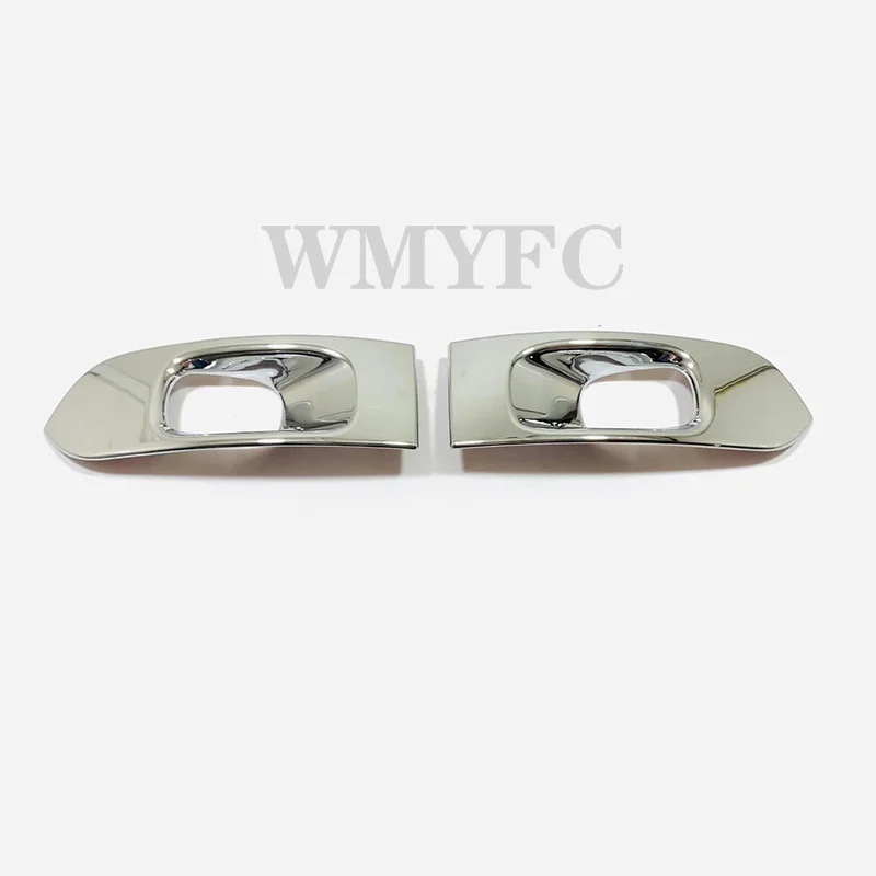 Car Front Fog Light Lamp Shade Decor Sticker Cover Trim For Toyota SIENNA 2021 2022  2023 Decoration Accessories ABS Chrome