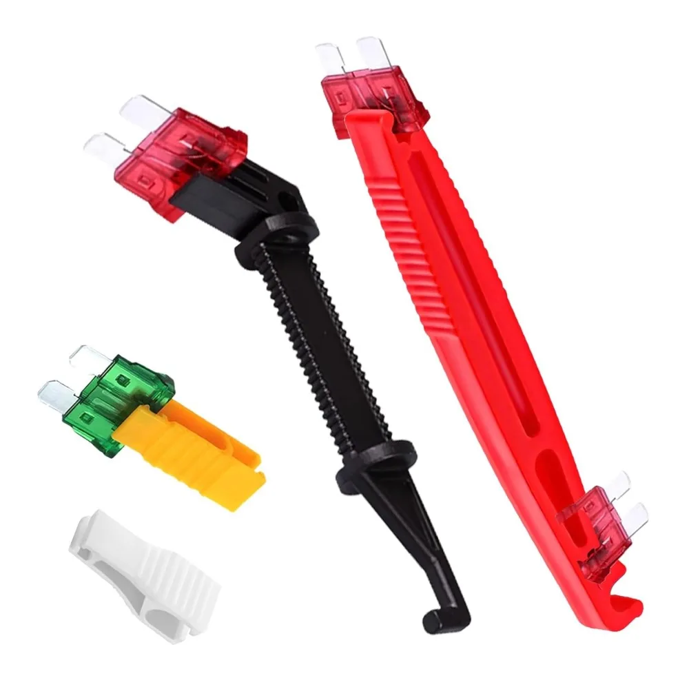 8 قطعة أداة سحب الصمامات، 4 أحجام من البلاستيك أداة سحب فيوز السيارات، إزالة الإدراج فيوزات السيارة استبدال أداة السحب، إصلاح الملحقات #3