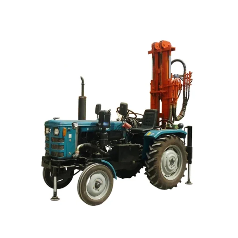 New Design Hydraulic Water Well Digging Auger Drilling Machines 200M Pneumatic Tractor Mounted Water Well Drilling Rig