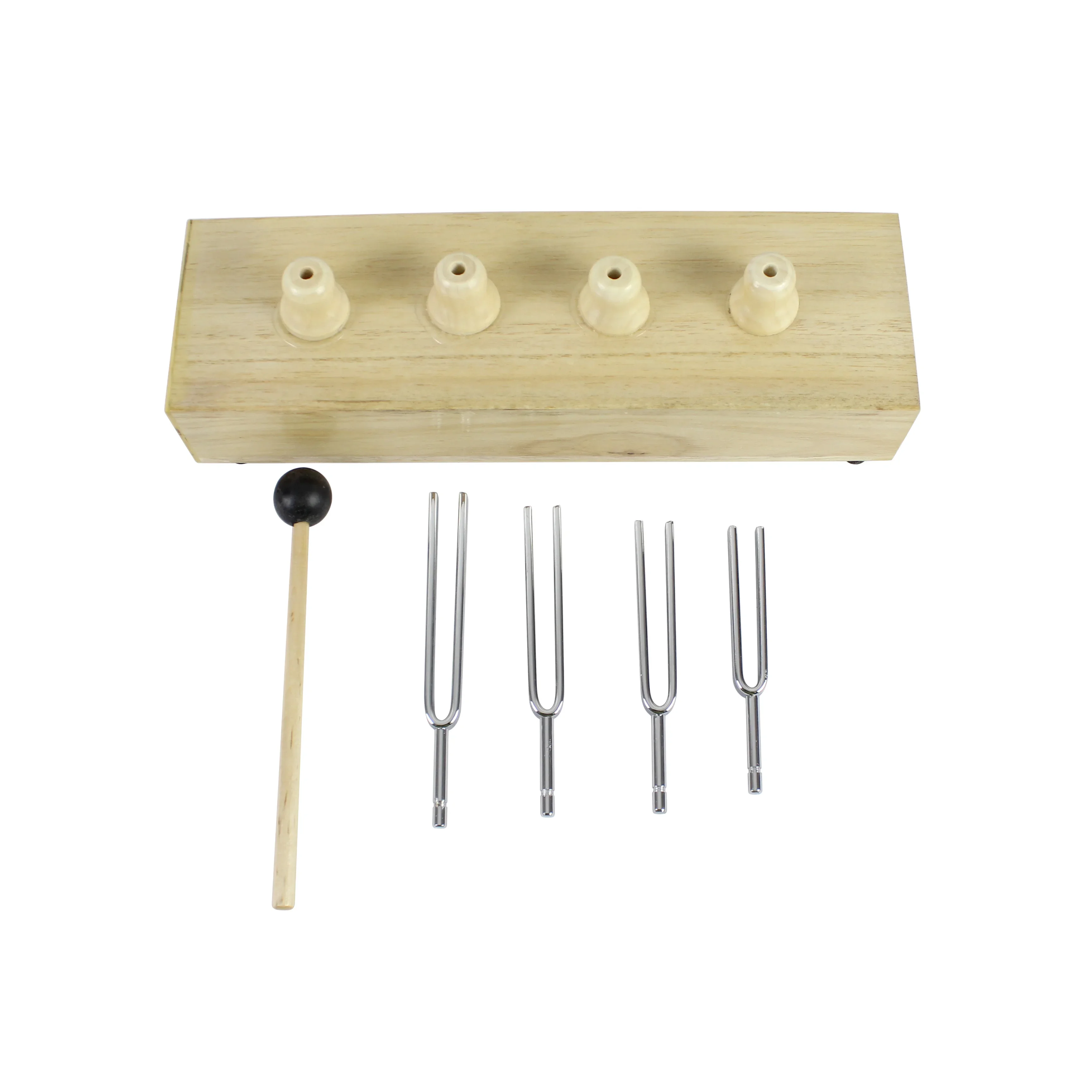 Physical Laboratory Equipment Kit Wooden Speaker 256Hz 320Hz 384Hz 512Hz Tuning Fork factory