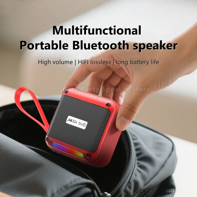 10W Bluetooth Kleine Lautsprecher Für Ältere Menschen Geschenk Lautsprecher Recorder Multifunktionale Tragbare TF Karte/USB/AUX MP3 Player