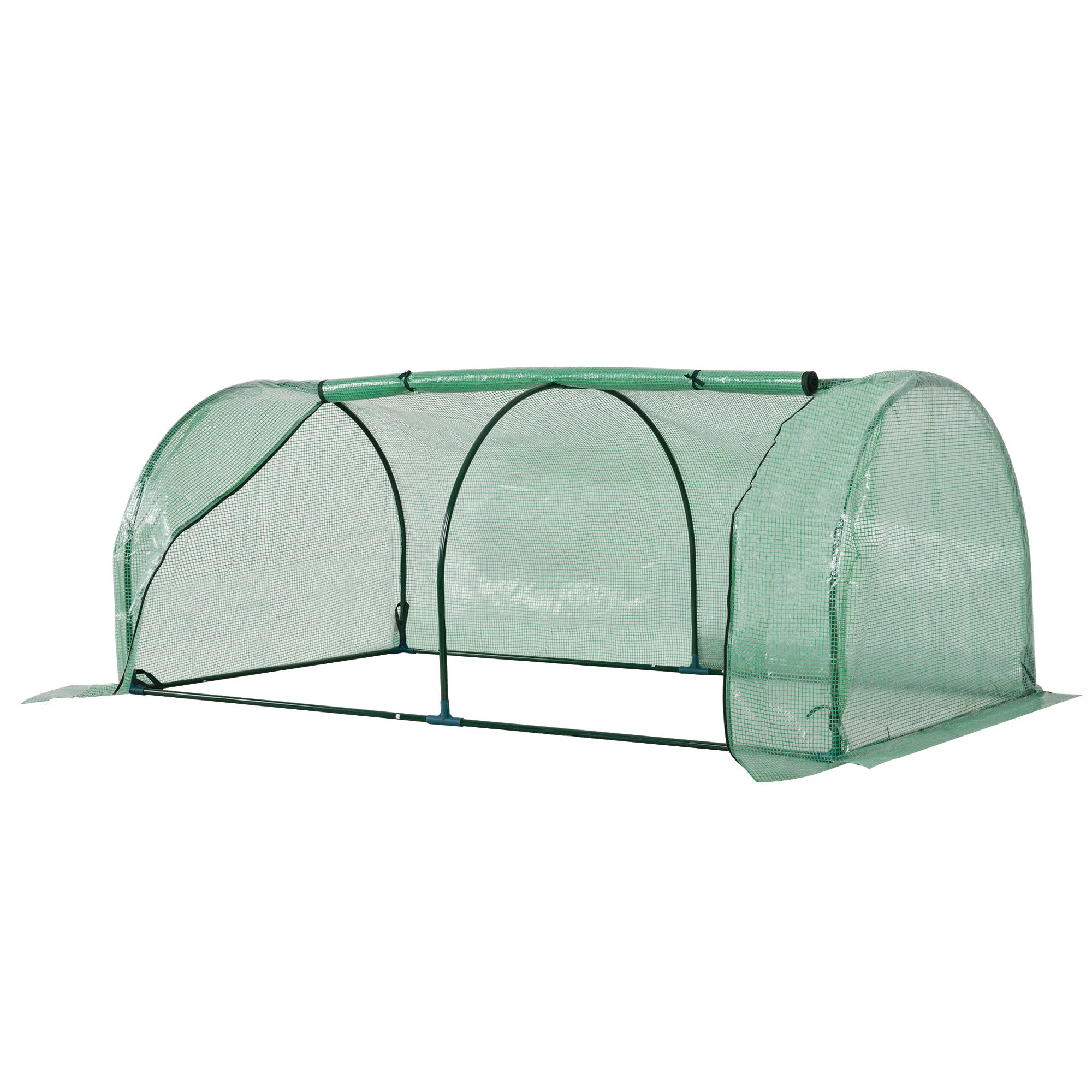 Outsunny Mini greenhouse 200x100x80 cm for garden growing green plants