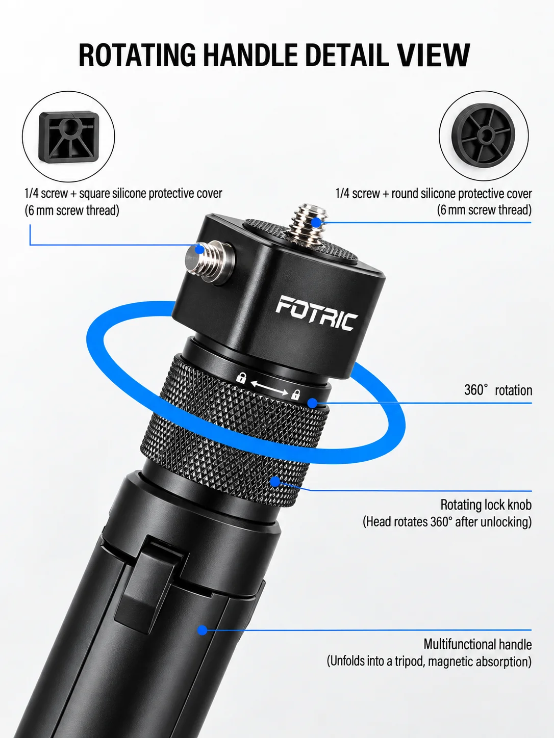FOTRIC 73cm Invisible Selfie S - Photography Basics ulasan dan harga