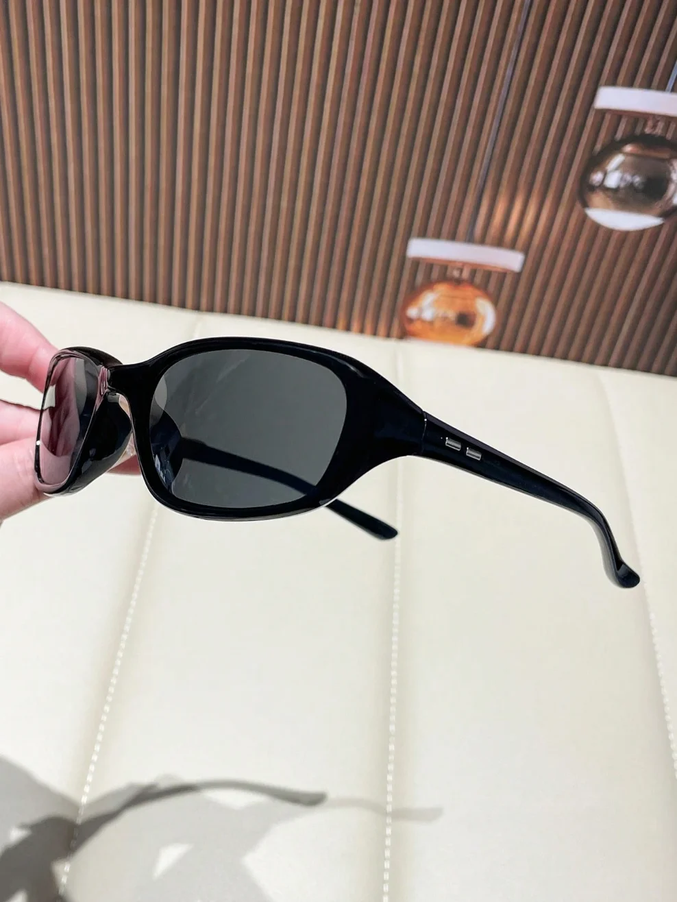1 Pair of Fashionable Y2K Black Sunglasses, Suitable for the Beach and Travel, Retro Square-Frame Sports Glasses, Perfect for Various Outfits and Back-To-School Season Looks