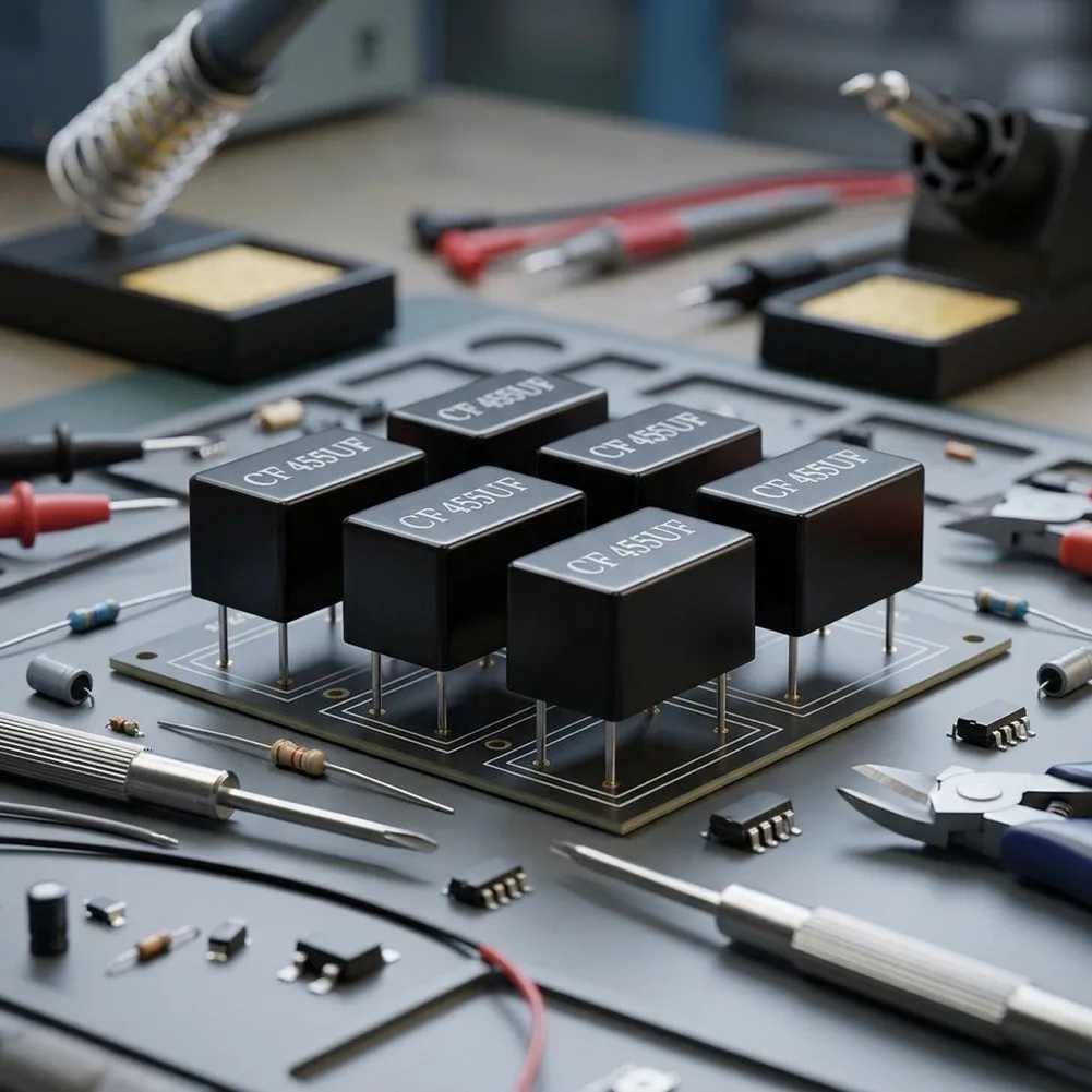 455 Filter Set 8pcs Compatible with For CF455UF LTM455WF M55FW CFVM455F Two Way Radios Stable Frequency Operation