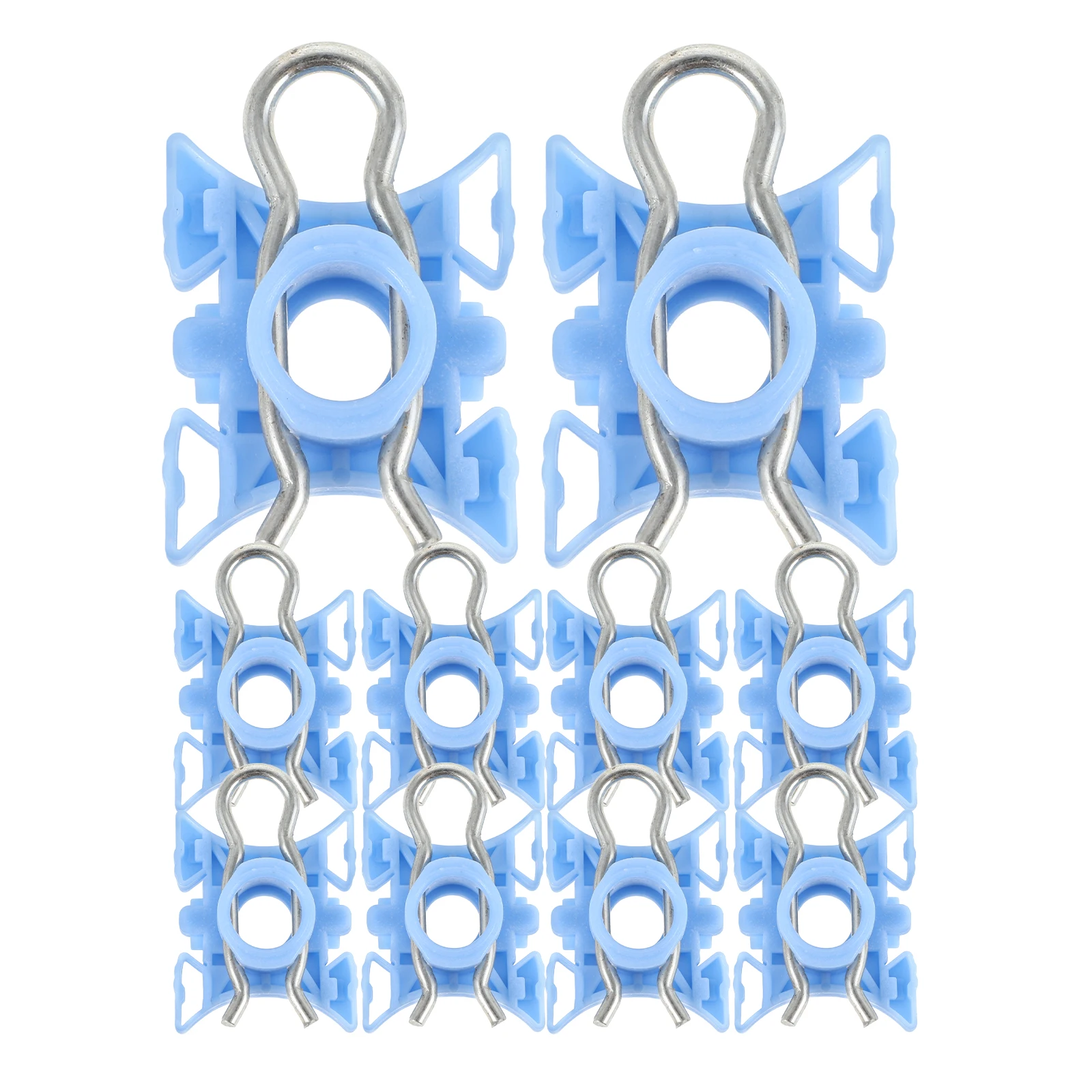 

10pcs Glass Window Retaining Clamps Adjustable Slide Blue Easy Installation Various Models Hardware