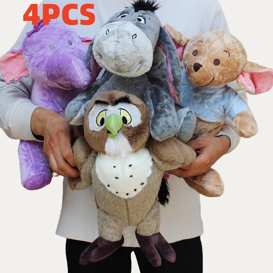4/5 peças conjunto completo winnie the pooh urso e tigger eeyore burro leitão porco pooh urso brinquedos de pelúcia meninos menina brithday presente brinquedos