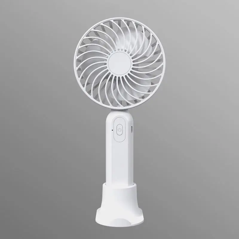 Mini Brushless Motor USB Rechargeable Portable Handheld Mini Electric Fan With Phone Holder