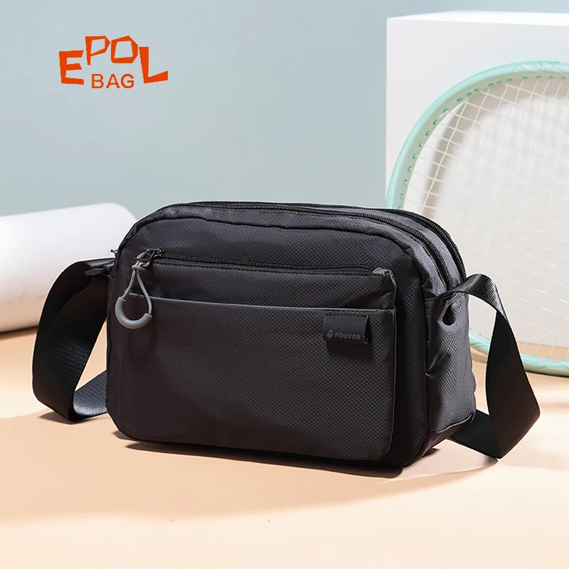 EPOL Lightweight Crossbody Bags 2026 Trend Waterproof Oxford Cloth Small Shoulder Bag Casual Canvas Bag for Men Women 2802-12