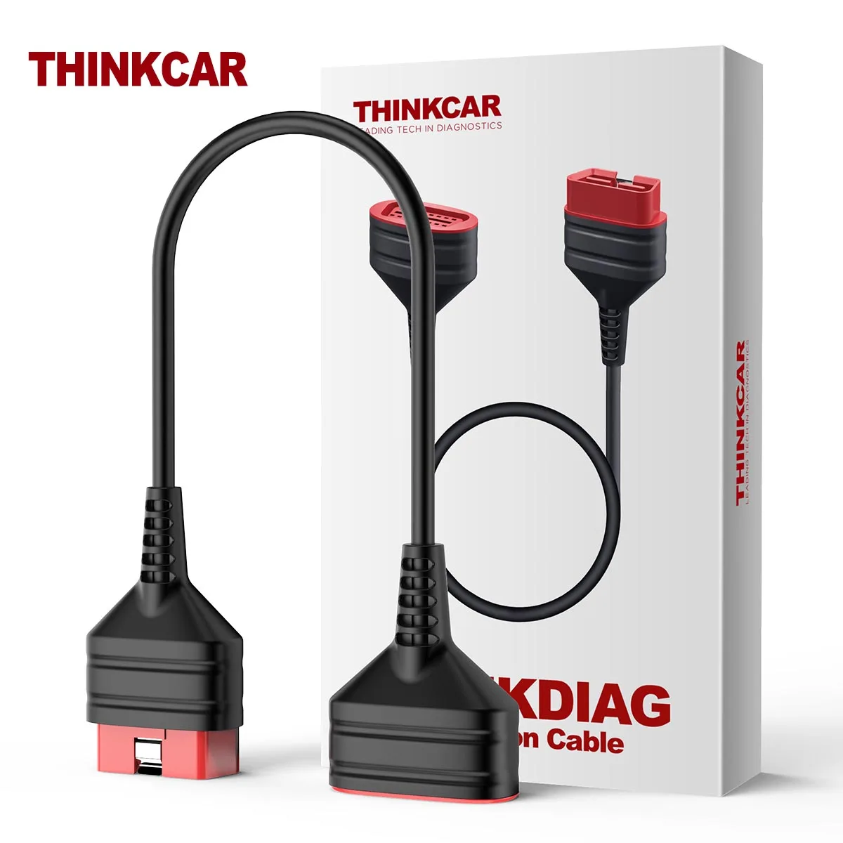 

THINKCAR THINKDIAG Удлинительный кабель 16-контактный OBD2 Универсальный тип Высокое качество 60 см Прочный быстрый основной удлиненный шнур