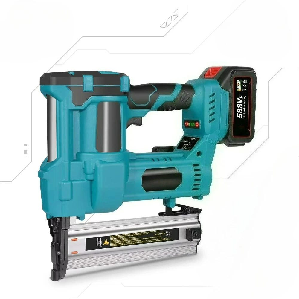 

Electric Nail Gun F15-F50 Brushless Motor 3.0Ah Battery 100pcs Capacity Woodworking DIY Tool for Home Use