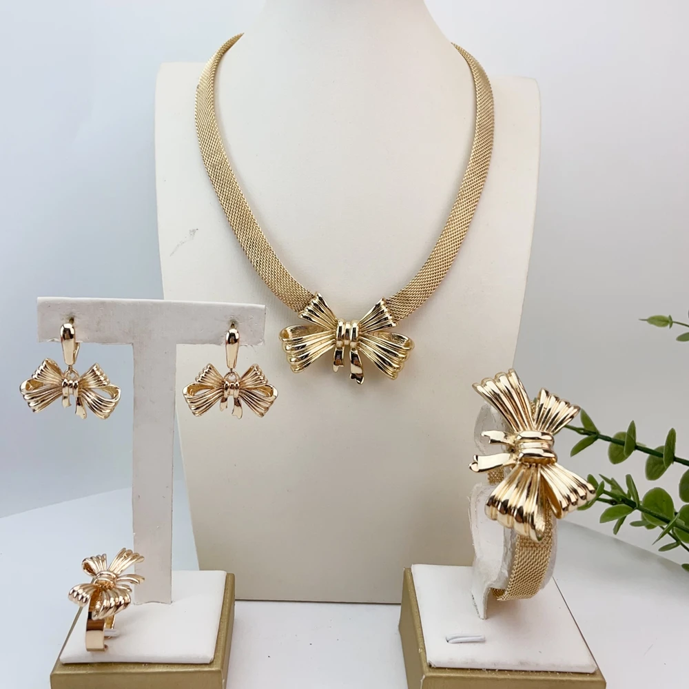 Brazilian Jewelry Sets Beautiful Simple Jewelry Bridal Jewelry for Women Wedding Gift FHK18334