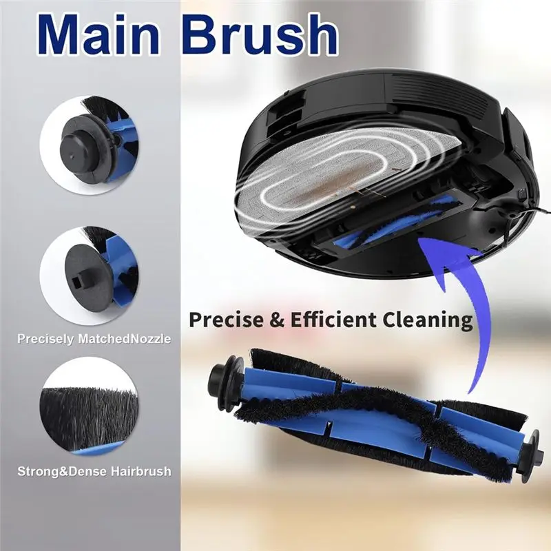 BAAJ-Accessories For Eufy Robovac 11S Slim/11S Plus, 30/30C, 15C/15T, 25C, 35C, 12 Robot Vacuum Replacement Parts