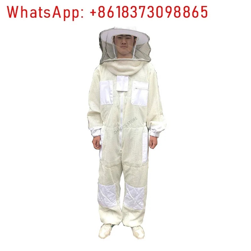 equipo-de-apicultura-traje-de-apicultura-de-malla-blanca-sombrero-redondo-traje-protector-de-algodon-puro-traje-espacial-de-una-pieza