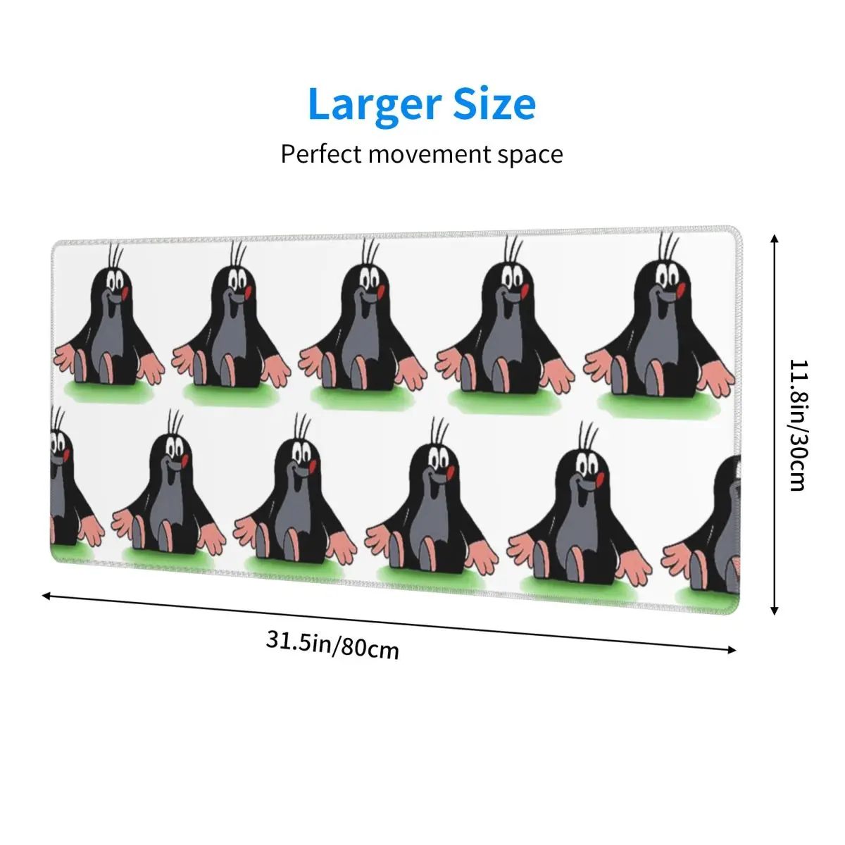 Large Mouse Pad Mole Happy Krtek Gamer PC Laptop Mats Keyboard Carpet Computer Gaming Office Accessories Desk Mat