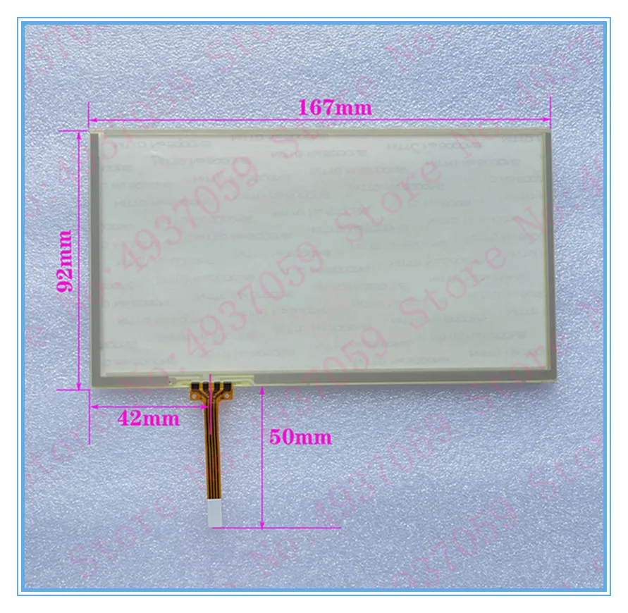 New 6.9 Inch 167*93 Touch Panel For JVC KW-AVX826 JVC-KW-AVX826 4 Lins Touch Screen Glass For GPS CAR 167*92 167*93