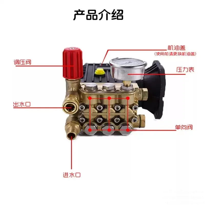 Commercial high pressure cleaner pump head assembly Humidification pump head 24 inner shaft 28 inner shaft