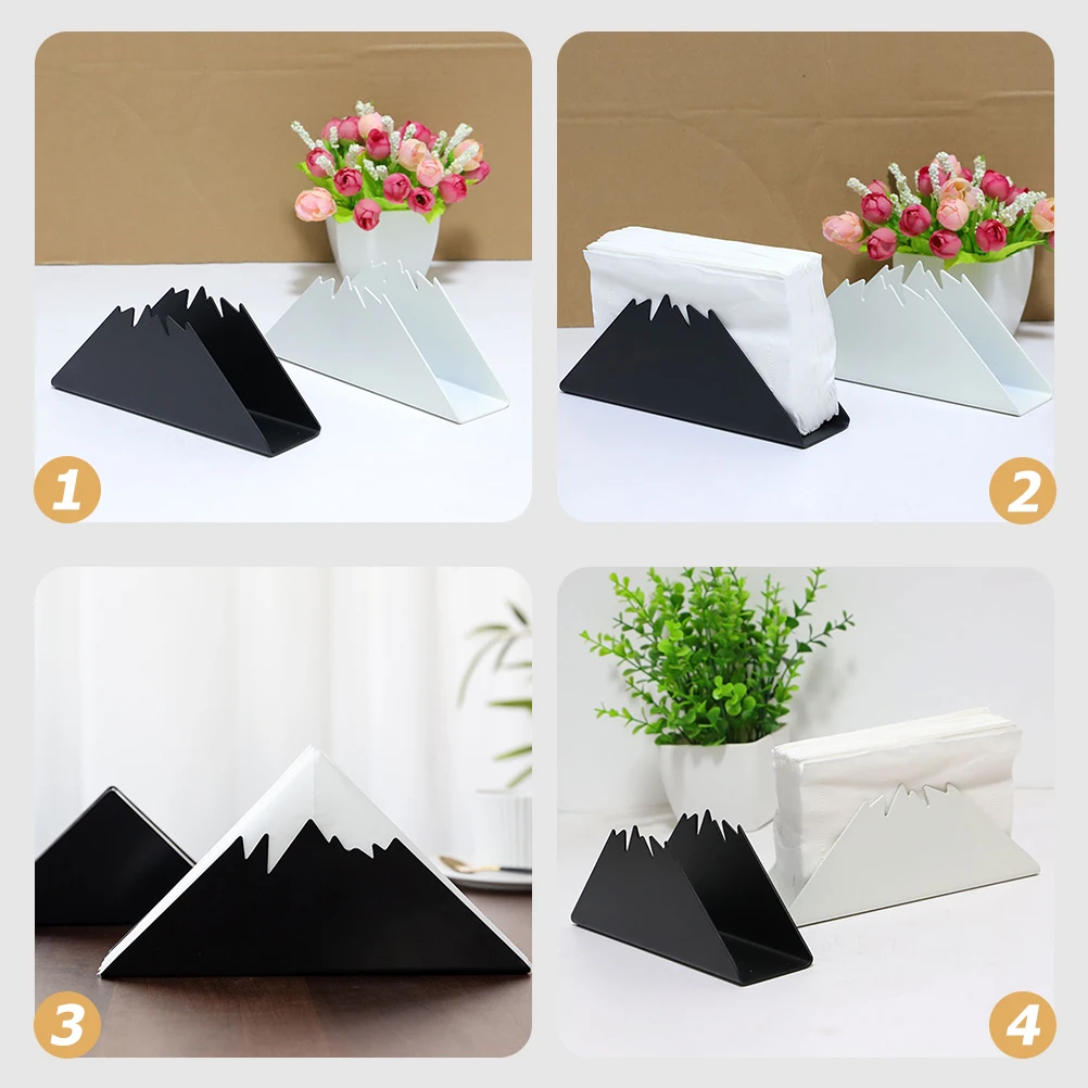

Iron Napkin Holder Metal Tissue Dispenser Freestanding Kitchen Table Napkins Compact Modern Design Home Restaurant Bar Party