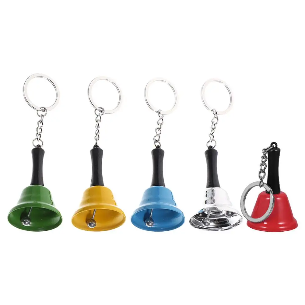 

5 Pcs Hand Ring Bell Vintage Table Loud Metal Call Service Reception Restaurant Home Decor Mini Shaking Bell Smooth Surface